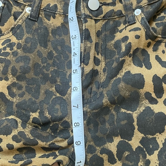 Leopard Print Flare Jeans - Picture 8 of 9